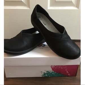 Clarks Sillia Jetay Black Cloudstepper Work Flats